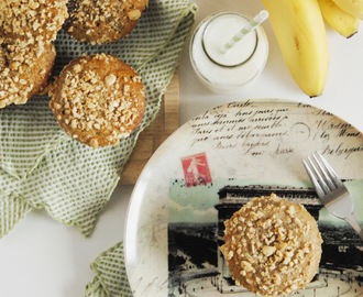 Banana Muffins filled with Peanut Butter and Honey...  and a Day at the Zoo