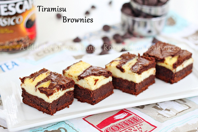Tiramisu brownies