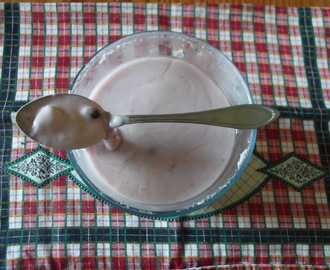 Iogurte de Frutos Vermelhos - sem lactose e sem açúcar
