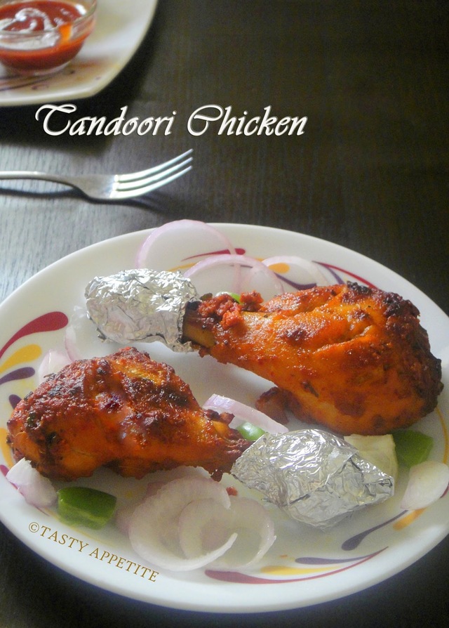 Grilled Tandoori Chicken  /  Restaurant Style Tandoori Chicken ( in oven ) :