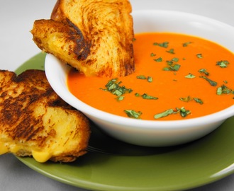 Tomato Soup and Grilled Cheese Sandwiches