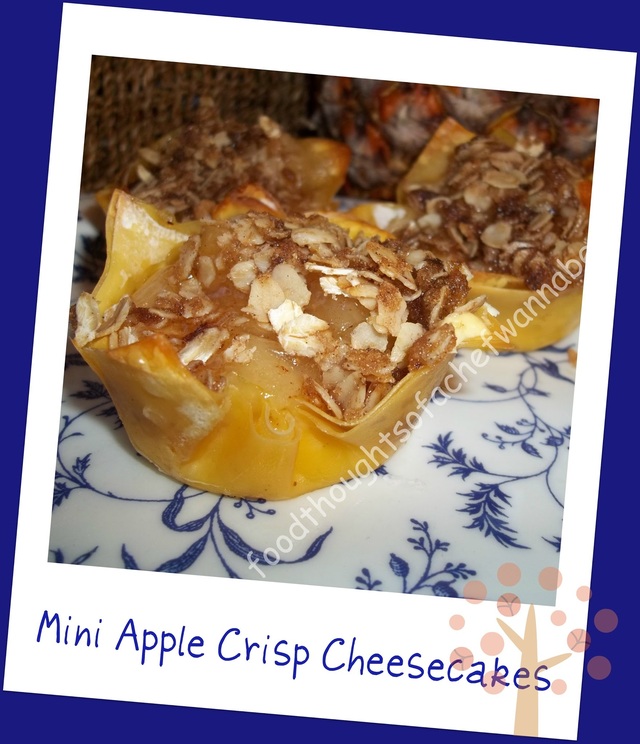 Mini Apple Crisp Cheesecakes