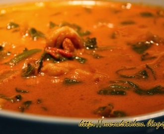 Malabar Spinach Curry - Valichi Bhaji / Mayalu Bhaji