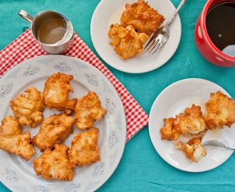 Apple Fritters With Brown Butter Glaze.