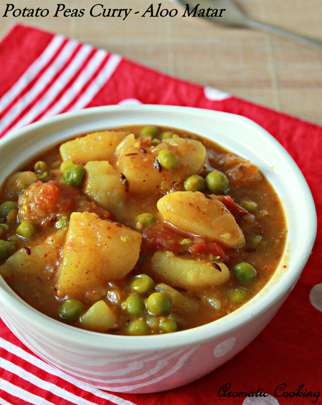 Potato Peas Curry/ Aloo Matar