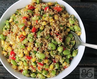 Quinoa Corn Edamame Salad (vegan, gf)