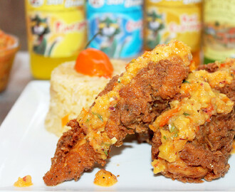 Jamaican Jerk Fried Chicken w/ Mango Chutney