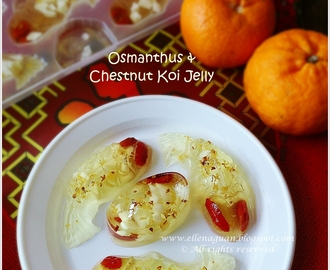 Osmanthus And Chestnut Koi Jelly Plus Osmanthus Flower Giveaways