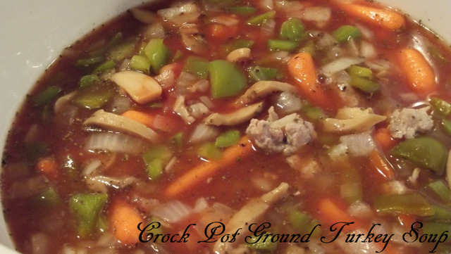 Crock Pot Ground Turkey Soup