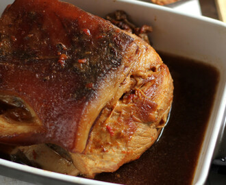 Paletilla de cerdo al estilo oriental en Crock Pot, la carne más tierna del mundo
