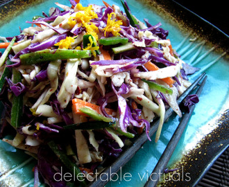 Cabbage & Zucchini Slaw with Spicy Citrus Dressing