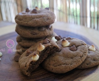 Eggless Chocolate Chips  Cookies