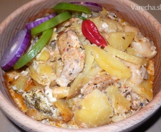 Karé prekladané zemiakmi - večera s hádankou (fotorecept)