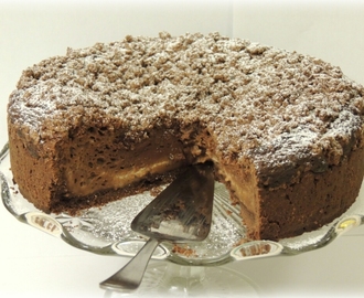 Tvarohovo-pudingový čokoládový koláč