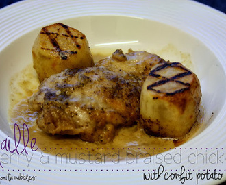 Maille's Sherry & Mustard Braised Chicken with Confit Potato Recipe