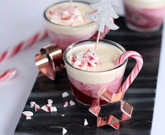 Dessert für Weihnachten: Candy Cane Parfait
