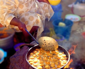 Hausa Koko and Kose (Akara & millet pap/porridge)