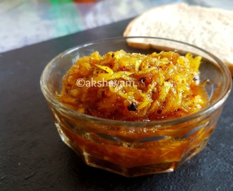 Sweet & spicy Mango Pickle (Aam chunda)