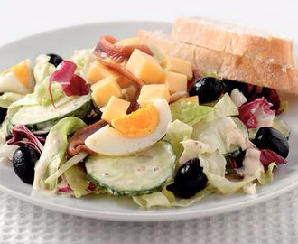 italiaanse salade met ansjovis
