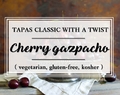 Cherry gazpacho - a perfect summer treat! (vegetarian, gluten-free, kosher)