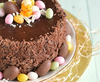 Layer cake de Pâques {bananes-chocolat}