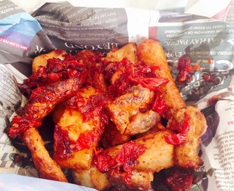 Yam battered with Akara and Plantain. Redefining Nigerian street food