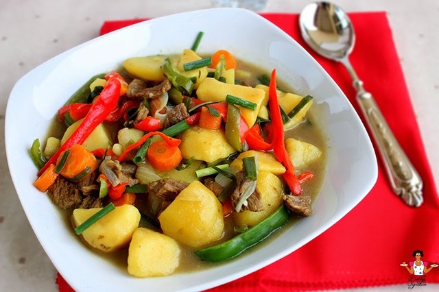 Beef and potato soup recipe