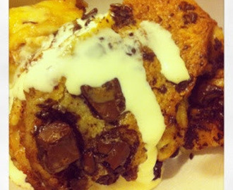 Chocolate Chip Bread and Butter Pudding