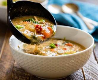 Coconut Chicken Thai Soup with Pineapple