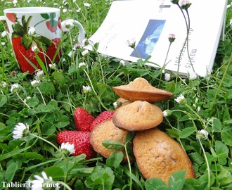 Les madeleines aux fraises, sésame et fleur d'oranger de Marlène Dispoto dans Fou de pâtisserie #5