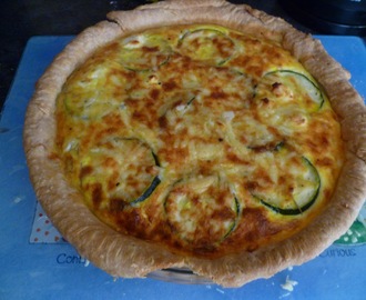 Courgette, Rosemary and Goats Cheese Quiche