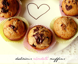 ♥ recept: úžasné čokoládové muffiny ♥
