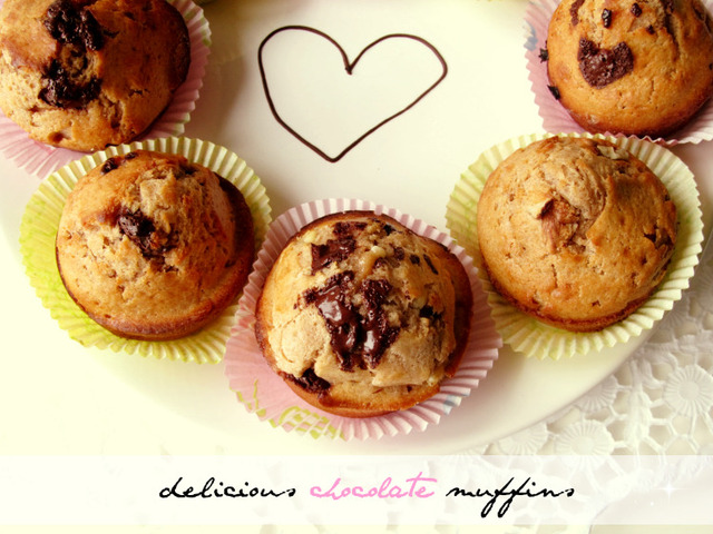♥ recept: úžasné čokoládové muffiny ♥