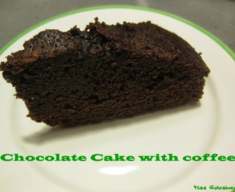 Chocolate Cake with coffee...