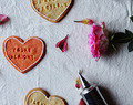 Emotionally Repressed Valentine's Day Almond Shortbread Biscuits