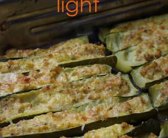 “Ricette light, troppo buone per resistere”- zucchine vegetariane ripiene light
