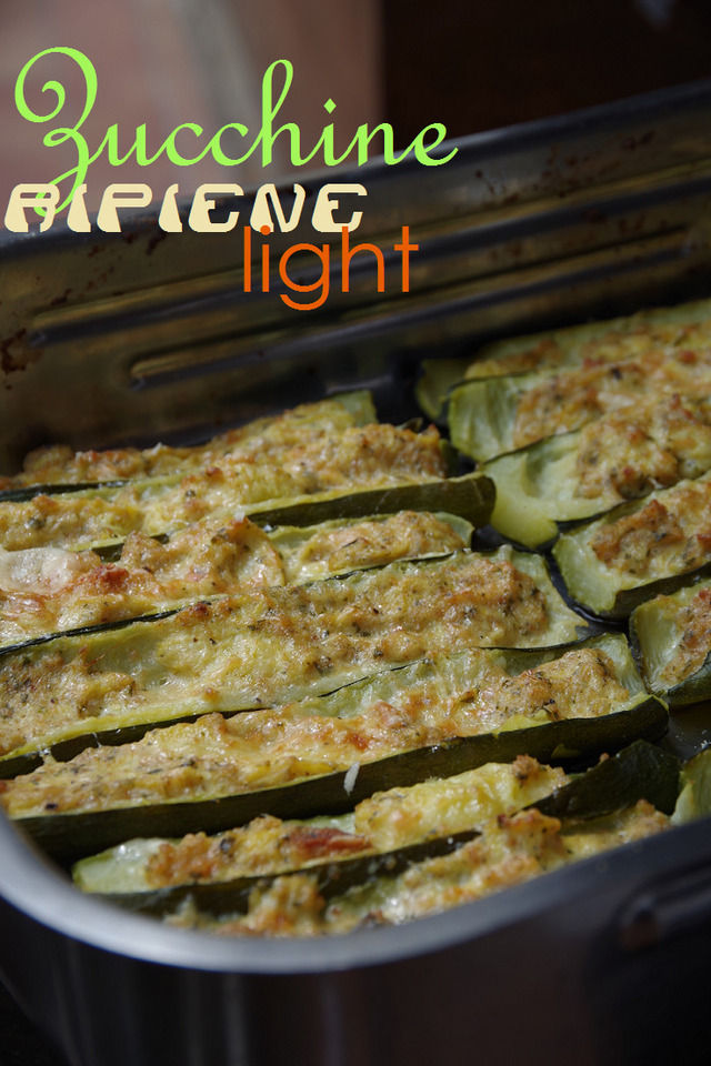 “Ricette light, troppo buone per resistere”- zucchine vegetariane ripiene light