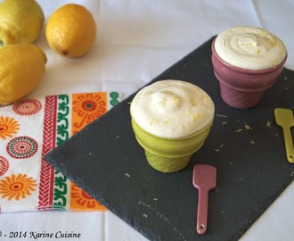 La crème glacée au citron jaune {aux œufs}