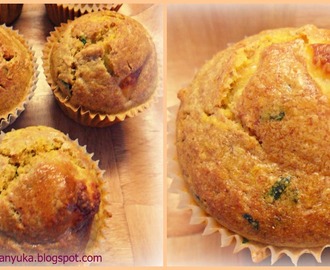 " Sajttal" töltött zöldséges muffin