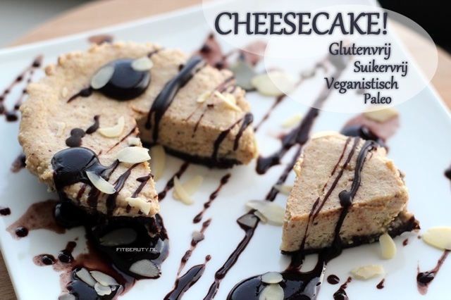 Recept: Cheesecake! Glutenvrij, Suikervrij, Veganistisch, Paleo