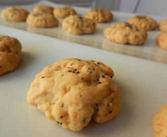 Biscuits apéro parmesan / piment / pavot