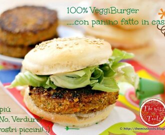 Veggieburger di farro e carote con panini fatti in casa - Spelt and carrots veggieburgers with home-made burger buns