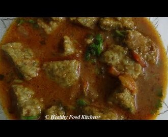 Veg Eral Kulambu Recipe-சைவ ஈரல் குழம்பு -Puli Kulambu Recipe By Healthy Food Kitchen