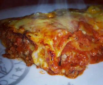 Knall god hjemmelaget lasagne!