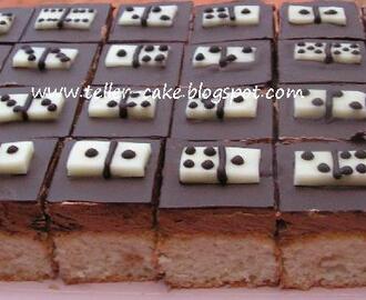 Kókuszos szelet&Sacher torta dominókkal