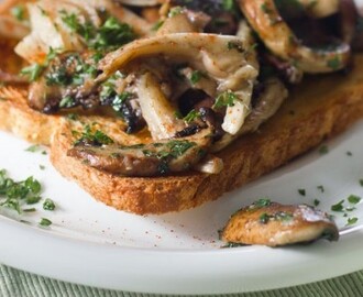 Foodblogswap: Toast met Champignons