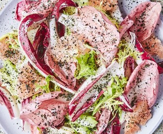 Chicory Salad with Grapefruit and Miso Ranch Dressing