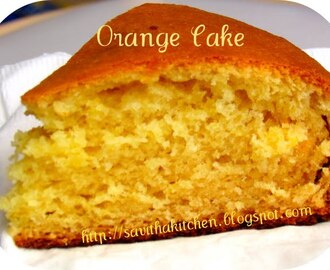 Eggless Orange Cake
