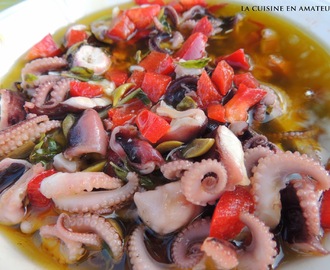 Salade de poulpes marinée à la provençale