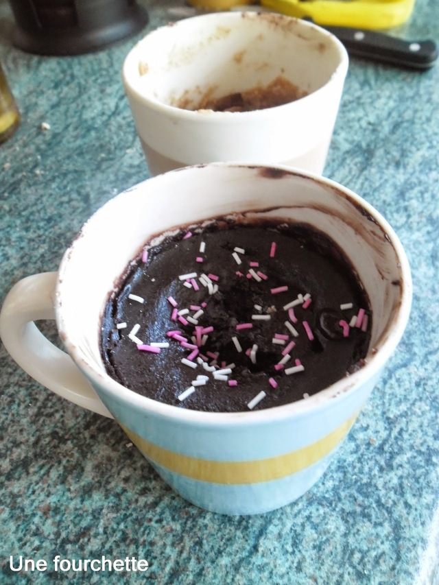 Mug cake brownie sans oeuf